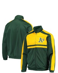 G-III SPORTS BY CARL BANKS Green Oakland Athletics Full Zip Track Jacket At Nordstrom