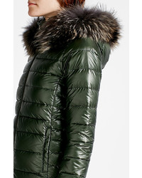 Duvetica Down Coat With Fur Trimmed Hood
