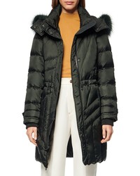 Andrew Marc Down Feather Hooded Parka With Genuine Fox