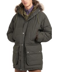 Barbour Moe Hooded Coat With Removable Faux