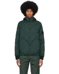 Stone Island Green Quilted Jacket