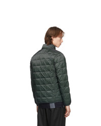 TAION Grey Down Basic High Neck Puffer Jacket