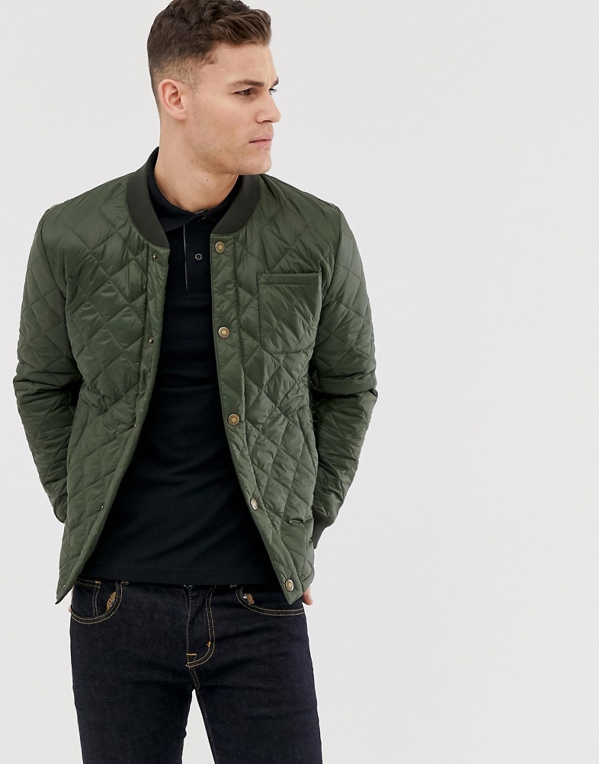 Barbour Levenish Quilted Jacket In Olive, $125 | Asos | Lookastic