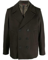 Dark Green Quilted Double Breasted Blazer