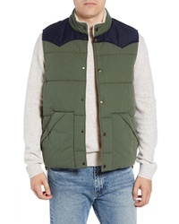 Faherty Quilted Western Vest