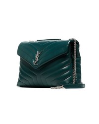 Saint Laurent Green Loulou Quilted Leather Shoulder Bag