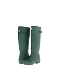 Hunter Original Adjustable Rain Boots Green