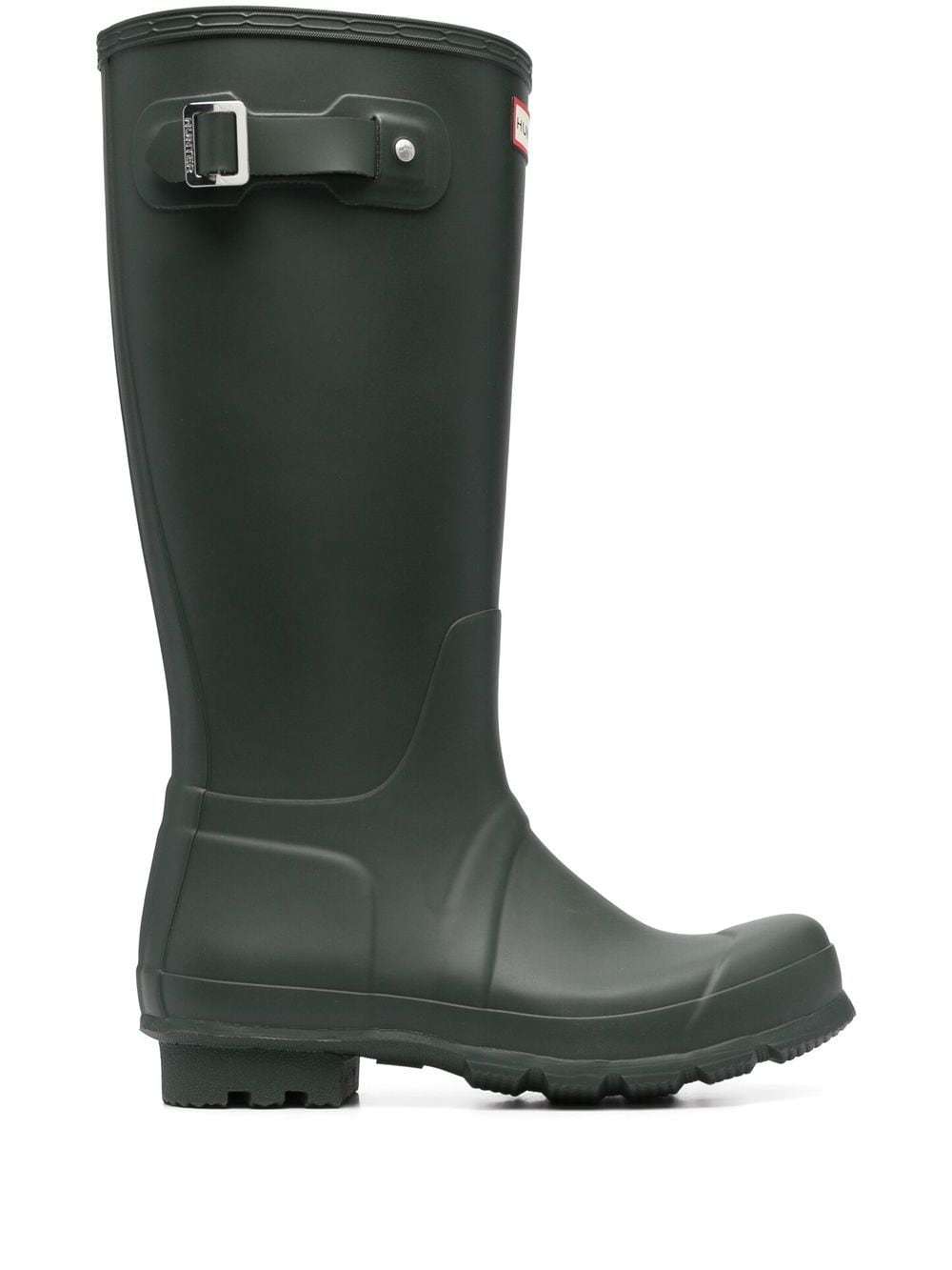 Hunter Knee Length Wellington Boots, $140 | farfetch.com | Lookastic