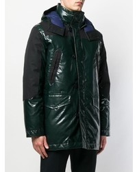 Ps By Paul Smith Contrasting Panels Parka Coat