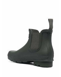 Hunter Logo Patch Chelsea Boots