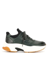 Bally Leather Sneakers With Chunky Rubber Sole