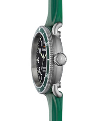 Shinola 48mm Runwell Sport Watch With Rubber Strap Green
