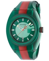 Gucci Sync Transparent Rubber Strap Watch 46mm