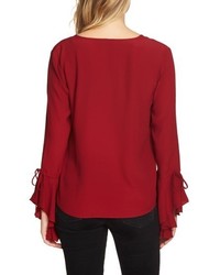 1 STATE 1state Cascade Sleeve Blouse