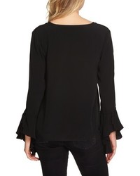 1 STATE 1state Cascade Sleeve Blouse