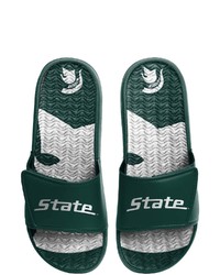 FOCO Michigan State Spartans Wordmark Gel Slide Sandals