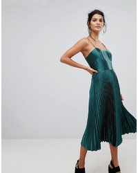Whistles Satin Pleated Strappy Dress