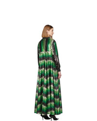 adidas Originals Green Anna Isoniemi Edition Sequinned Long Dress