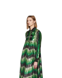 adidas Originals Green Anna Isoniemi Edition Sequinned Long Dress