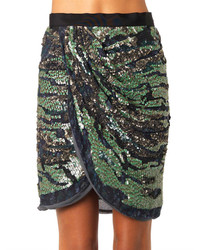 Isabel Marant Elmira Embellished Wrap Skirt