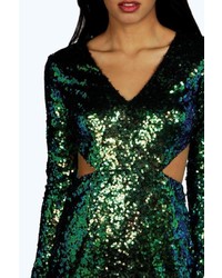 Boohoo Boutique Ava Metallic Sequin Bodycon Dress