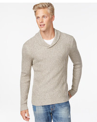 American Rag Tri Tone Shawl Collar Sweater