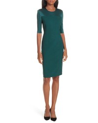 BOSS Danufa Stretch Wool Sheath Dress