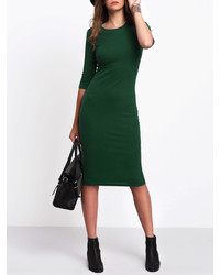 Shein Slim Midi Tee Dress