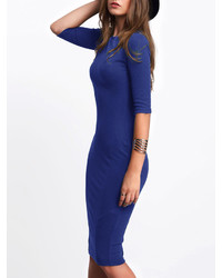 Shein Slim Midi Tee Dress