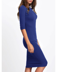 Shein Slim Midi Tee Dress