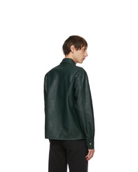 Séfr Green Faux Leather Matsy Jacket