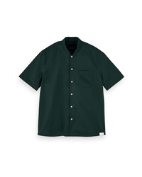 Scotch & Soda Island Slim Fit Short Sleeve Button Up Shirt