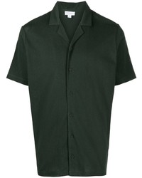 Sunspel Notched Collar Cotton Shirt