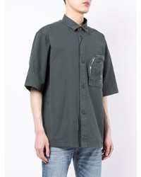 Armani Exchange Patch Detail Short Sleeved Shirt