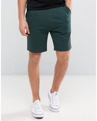 Asos Jersey Skinny Shorts In Green
