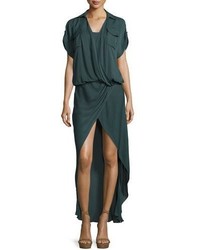 Haute Hippie From The Ashes Silk Faux Wrap Dress