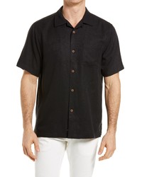 Tommy Bahama Tropic Isle Short Sleeve Button Up Silk Camp Shirt