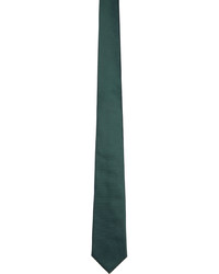 Burberry Green Silk Classic Cut Tie