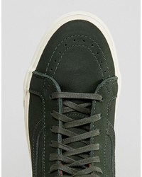 Vans Sk8 Hi Reissue Zip Dx Sneakers In Green Va349am35