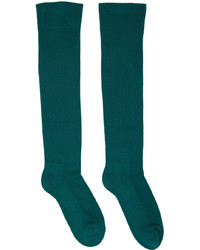 Rick Owens Green Knee High Socks