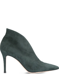 Gianvito Rossi Vania Suede Heeled Ankle Boots