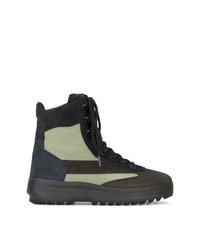 Dark Green Suede Casual Boots