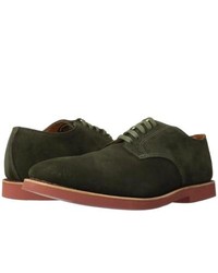 dark green suede shoes