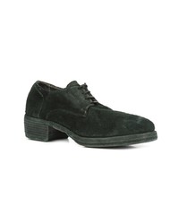Guidi Stacked Heel Derby Shoes