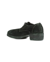 Guidi Stacked Heel Derby Shoes