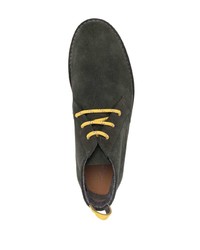 Corneliani Lace Up Suede Ankle Boots