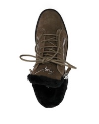 Giuseppe Zanotti Kriss Lace Up Suede Sneakers