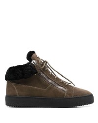 Giuseppe Zanotti Kriss Lace Up Suede Sneakers
