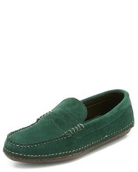 Quoddy Suede Penny Loafers