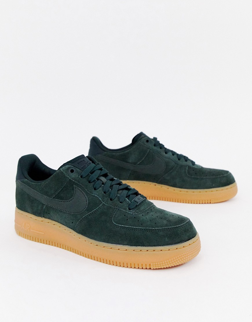 Nike Air Force 1 07 Suede Trainers In Green Aa1117 300, $105 ...